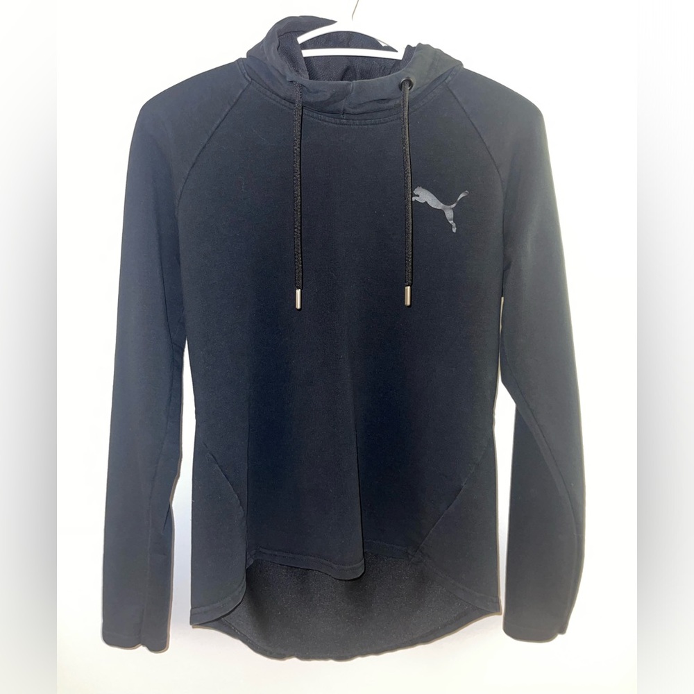 Black Puma Lightweight Gym Hoodie